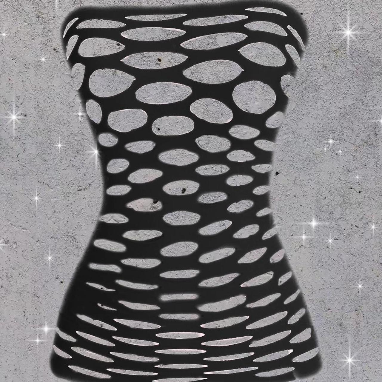 Electric Edge Fishnet Tube Top