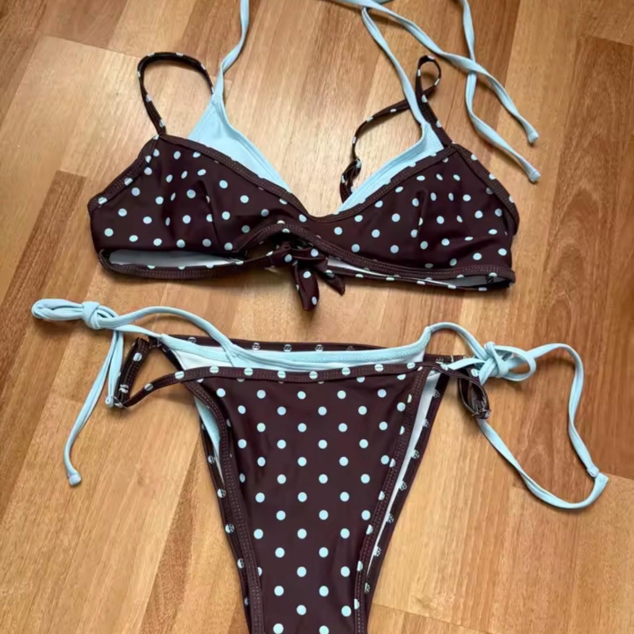 Sweet Escape Polka Dot Bikini Set (Aqua)